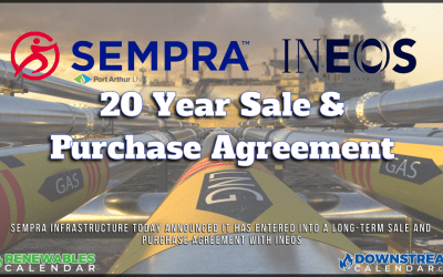 12/1 Sempra Infrastructure Announces Sale and Purchase Agreement with INEOS for Port Arthur LNG Phase 1