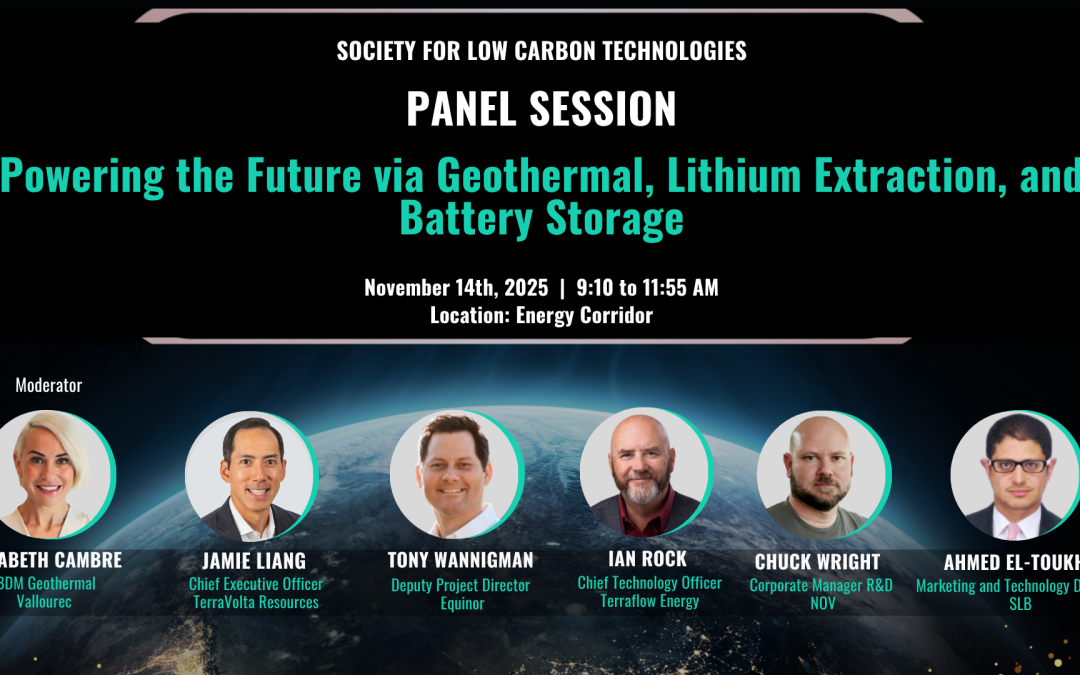 Register Now for the Society for Low Carbon Technologies Panel Session – November 14, 2025 – Houston, TX