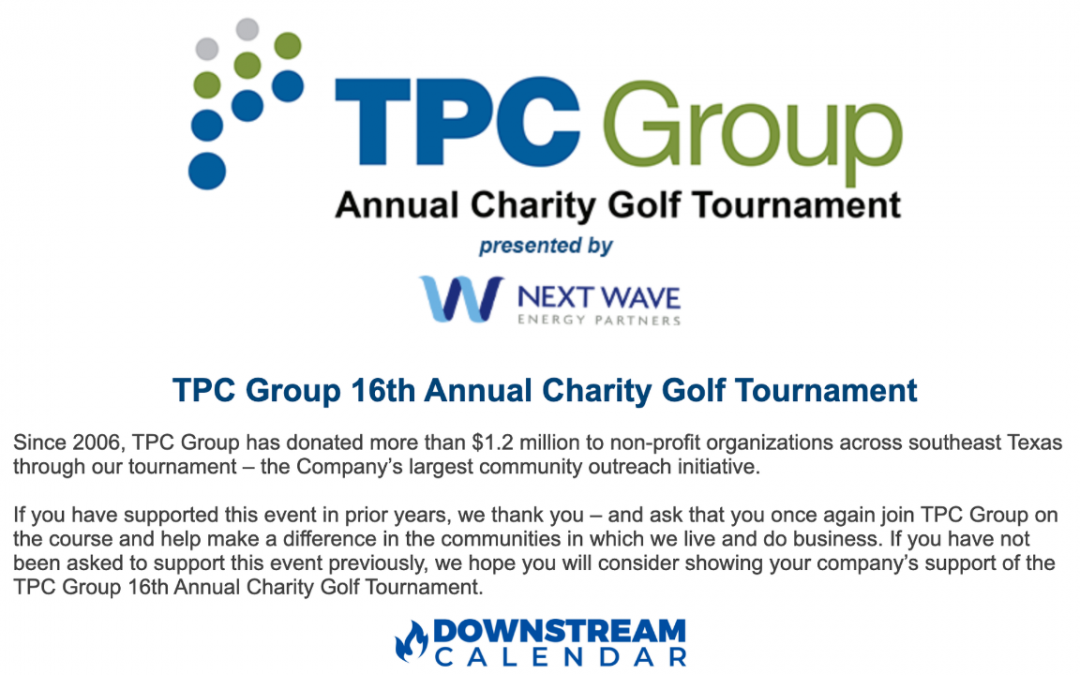 TPC Group 16th Annual Charity Golf Tournament – Registration Live