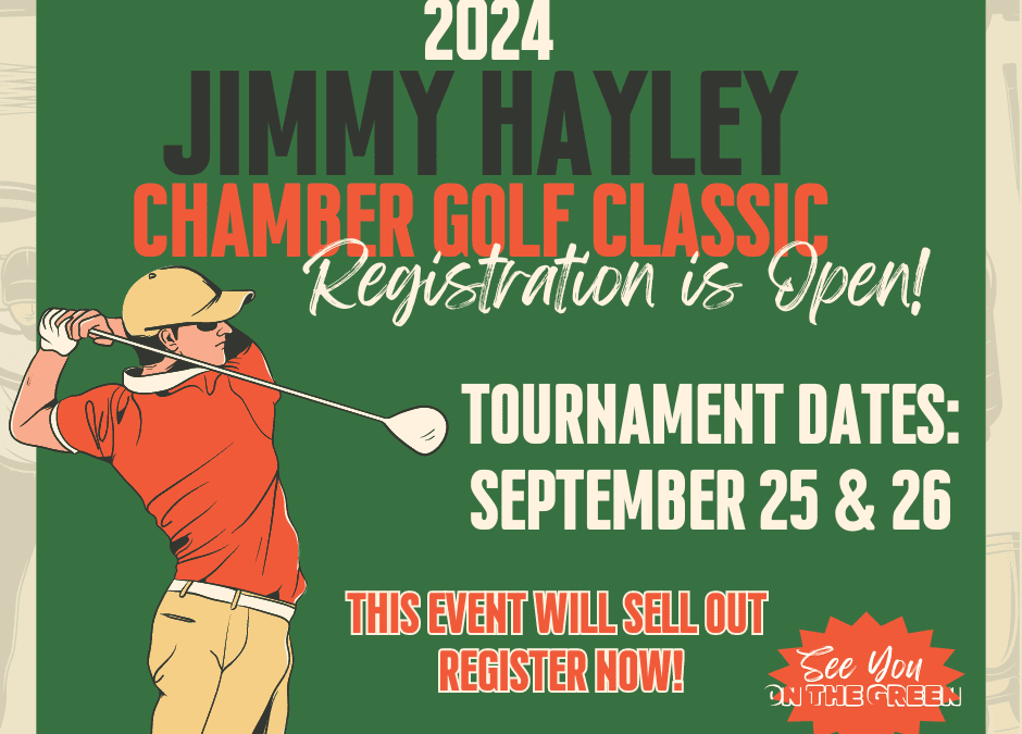 Register now for the 2024 Jimmy Hayley Golf Classic September 25 and September 26, 2024 – Texas City – La Marque Chamber of Commerce