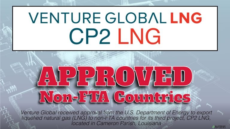 U.S. Department of Energy grants CP2 LNG approval to export to non-FTA countries