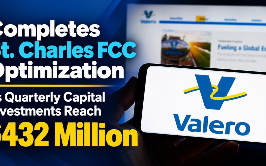 Valero Completes St. Charles FCC Optimization as Quarterly Capital Investments Reach $432 Million
