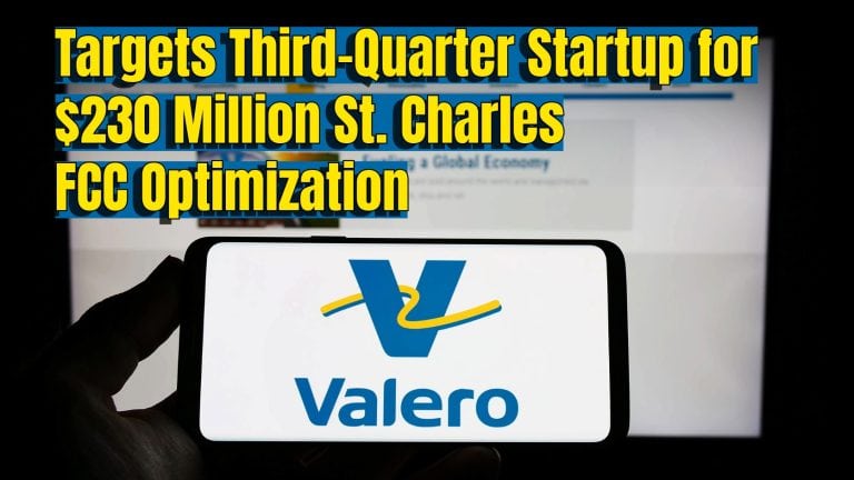 Valero Targets Third-Quarter Startup for $230 Million St. Charles FCC Optimization