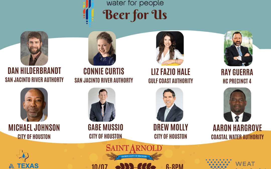 Register Now for the Water Environment Association of Texas Water for People, Beer for Us 2025 – October 7, 2025 – Houston, TX