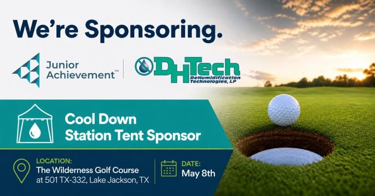 DH Tech Proudly Supports Junior Achievement Brazoria County as Cool Down Tent Sponsor at the 35th Annual Who’s Who Golf Classic May 8