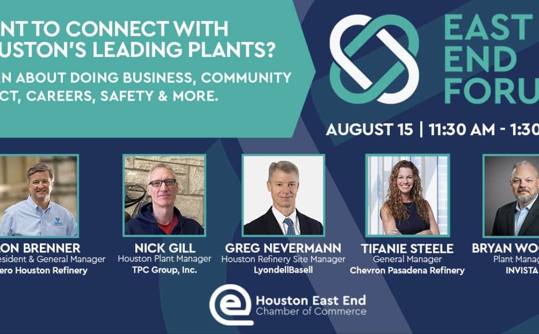 Register Now for East End Forum: Plant Manager Panel August 15th, 2024 – Houston, Texas